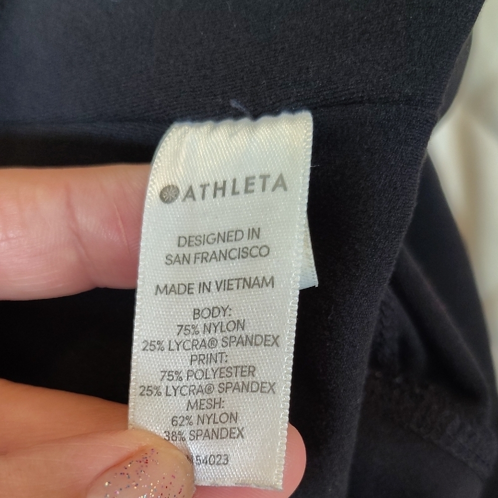 Athleta,Black and White Women's Leggings,Size M. - Picture 3 of 11